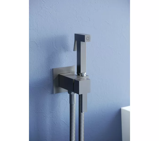 Гигиенический душ со смесителем RGW SP-212Gr, Выбрать цвет: Никель, изображение 4