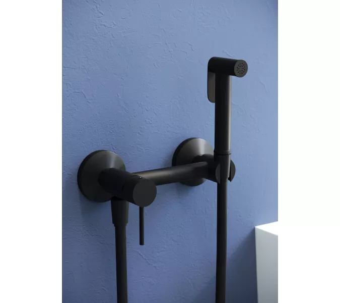 Гигиенический душ со смесителем RGW SP-215B, Выбрать цвет: Черный, изображение 4