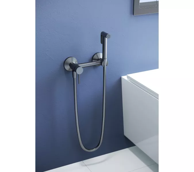 Гигиенический душ со смесителем RGW SP-215Gr, Выбрать цвет: Никель, изображение 3