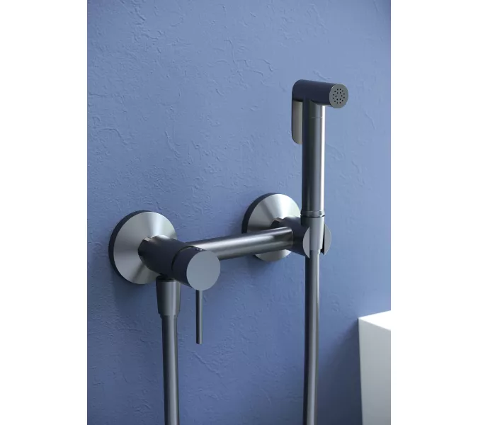 Гигиенический душ со смесителем RGW SP-215Gr, Выбрать цвет: Никель, изображение 4