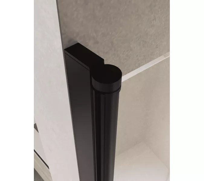 Душевая дверь RGW PA-104B, Цвет стекла: прозрачное, Цвет профиля (вариация): Черный, Выбрать размер: 70, изображение 5