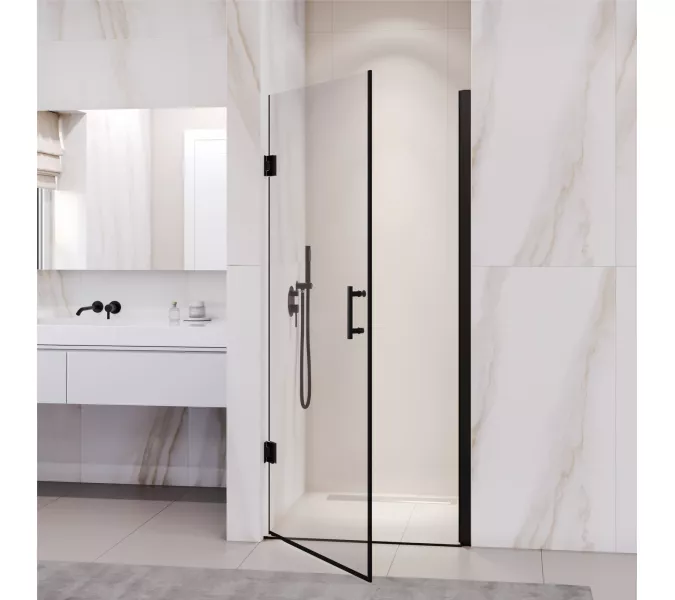 Душевая дверь RGW PA-06B, Цвет стекла: прозрачное, Цвет профиля (вариация): Черный, Выбрать размер: 70, изображение 4