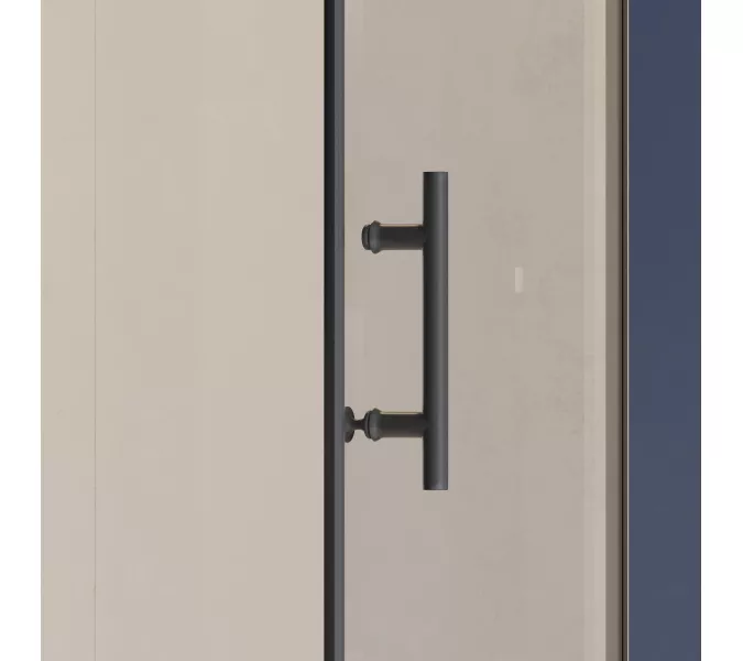 Душевая дверь RGW HO-011B, Цвет стекла: прозрачное, Цвет профиля (вариация): Черный, Выбрать размер: 60, изображение 5