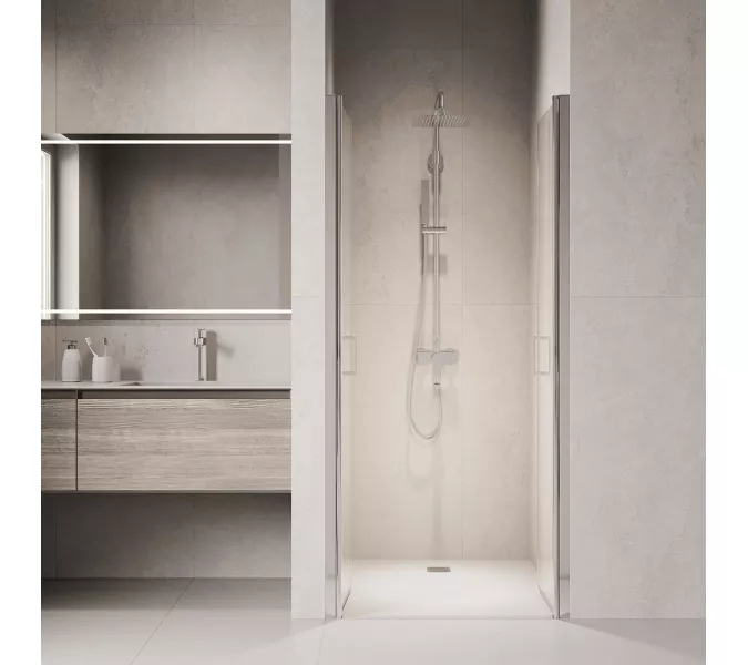 Душевая дверь RGW PA-104, Цвет стекла: прозрачное, Цвет профиля (вариация): Хром, Выбрать размер: 80, изображение 3