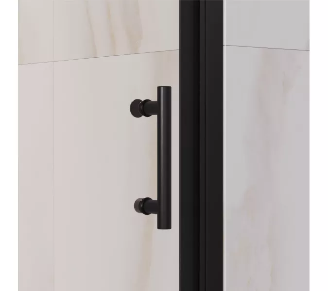 Душевая дверь RGW PA-06B, Цвет стекла: прозрачное, Цвет профиля (вариация): Черный, Выбрать размер: 70, изображение 6