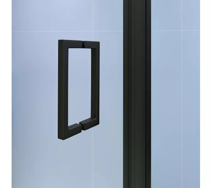 Душевая дверь RGW SV-05-B Чёрный/Black Smart Line, Цвет стекла: матовое, Цвет профиля (вариация): Черный, Выбрать размер: 80, изображение 3