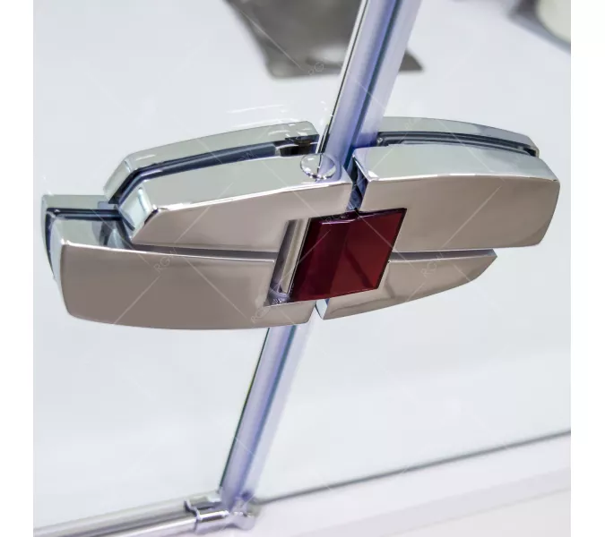 Душевая дверь RGW SA-01, Цвет стекла: прозрачное, Цвет профиля (вариация): Хром-Красный, Выбрать размер: 120, изображение 8