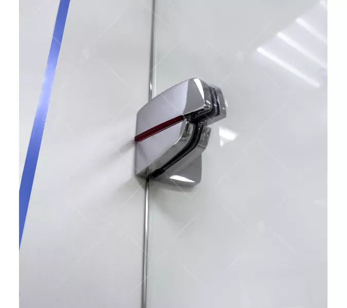 Душевая дверь RGW SA-01, Цвет стекла: прозрачное, Цвет профиля (вариация): Хром-Красный, Выбрать размер: 120, изображение 9