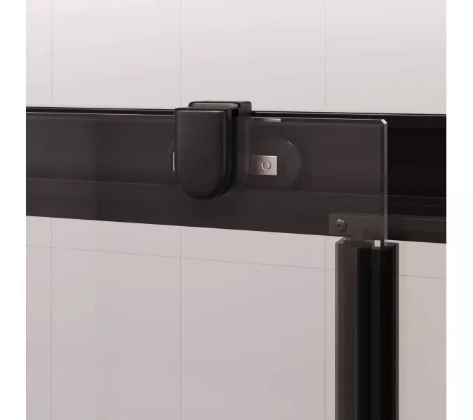 Душевая дверь RGW PA-017B, Цвет стекла: прозрачное, Цвет профиля (вариация): Черный, Выбрать размер: 160, изображение 4