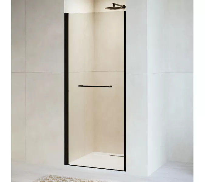 Душевая дверь RGW PA-103B прозрачное стекло, Цвет стекла: прозрачное, Цвет профиля (вариация): Черный, Выбрать размер: 80, изображение 3