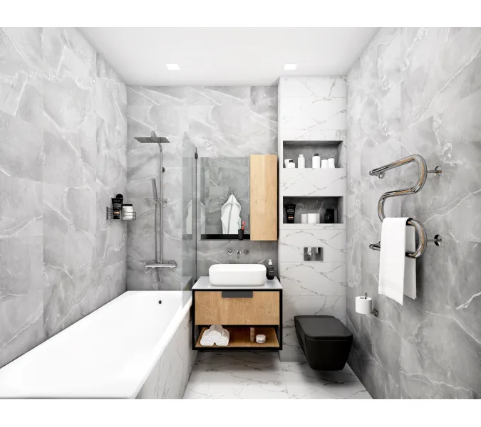 Керамогранит Hit_GT Темно-серый  30x60, изображение 7