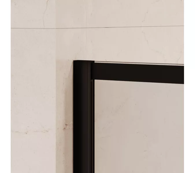 Душевая перегородка RGW WA-012B, Цвет стекла: прозрачное, Цвет профиля (вариация): Черный, Выбрать размер: 80, изображение 6