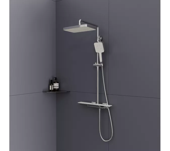 Душевая стойка  RGW SP-34 с термостатом, Выбрать цвет: Хром, изображение 7