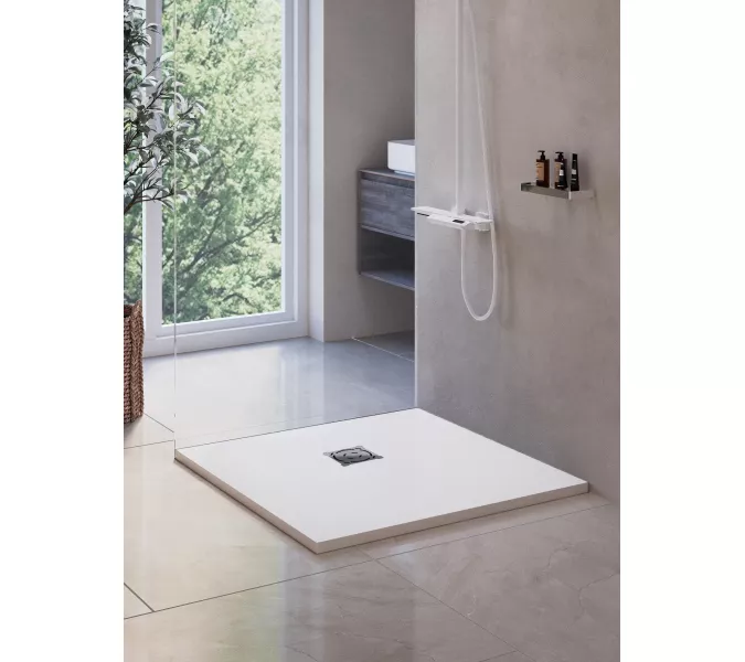 Душевой поддон квадратный RGW ST-W Белый, Выбрать цвет: Белый, Выбрать размер: 800x800, изображение 8