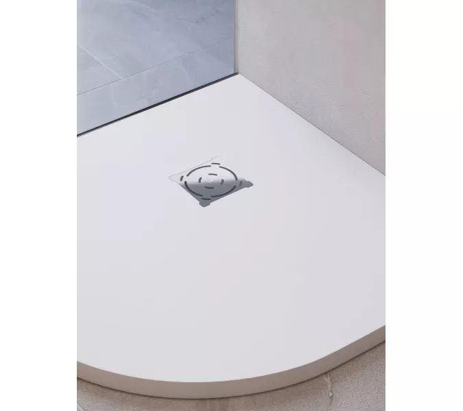 Душевой поддон полукруглый RGW ST/R-W Белый, Выбрать цвет: Белый, Выбрать размер: 900х900, изображение 10