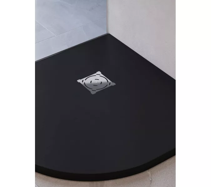 Душевой поддон полукруглый RGW ST/R-G Графит, Выбрать цвет: Графит, Выбрать размер: 1000х1000, изображение 8