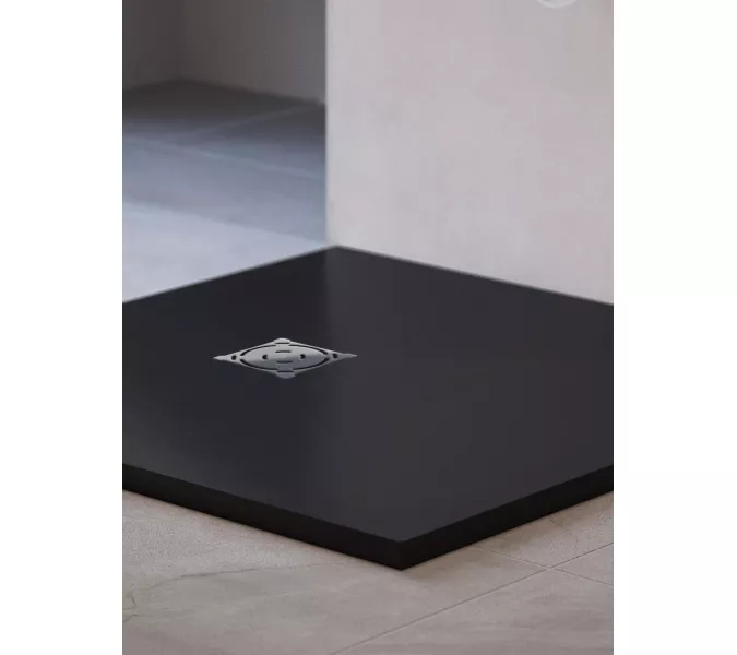 Душевой поддон квадратный RGW ST-G Графит, Выбрать цвет: Графит, Выбрать размер: 1000x1000, изображение 13