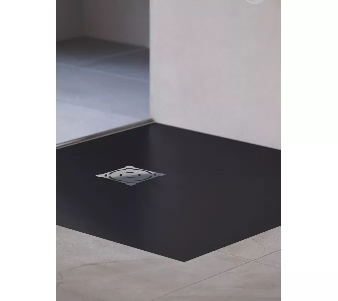 Душевой поддон квадратный RGW ST-G Графит, Выбрать цвет: Графит, Выбрать размер: 1000x1000, изображение 9