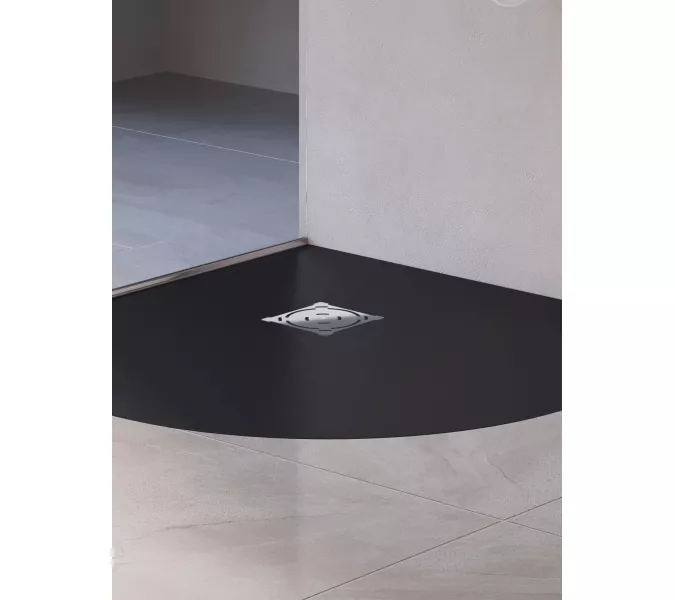 Душевой поддон полукруглый RGW ST/R-G Графит, Выбрать цвет: Графит, Выбрать размер: 1000х1000, изображение 10