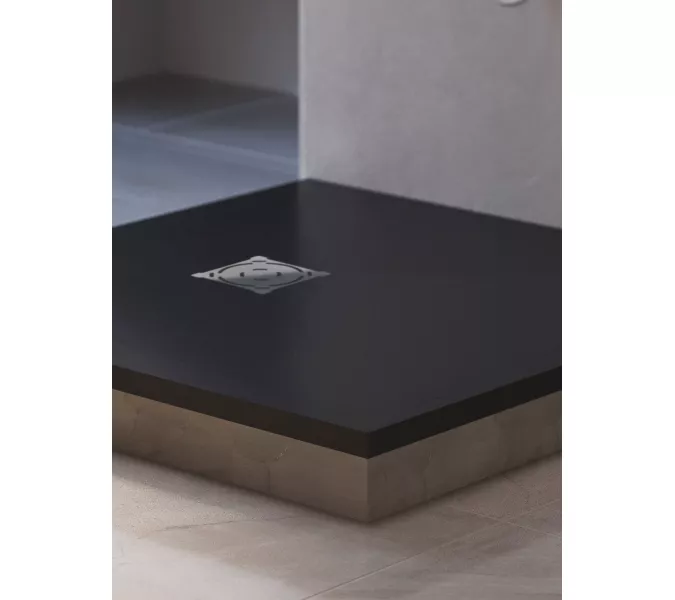 Душевой поддон квадратный RGW ST-G Графит, Выбрать цвет: Графит, Выбрать размер: 1000x1000, изображение 14