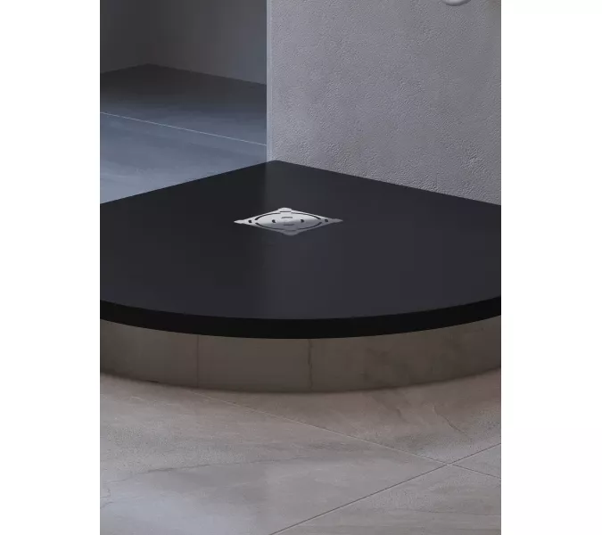 Душевой поддон полукруглый RGW ST/R-G Графит, Выбрать цвет: Графит, Выбрать размер: 1000х1000, изображение 11