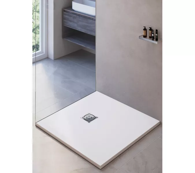 Душевой поддон квадратный RGW ST-W Белый, Выбрать цвет: Белый, Выбрать размер: 800x800, изображение 10