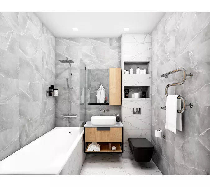 Керамогранит Corona_GT Белый  30x60, изображение 7