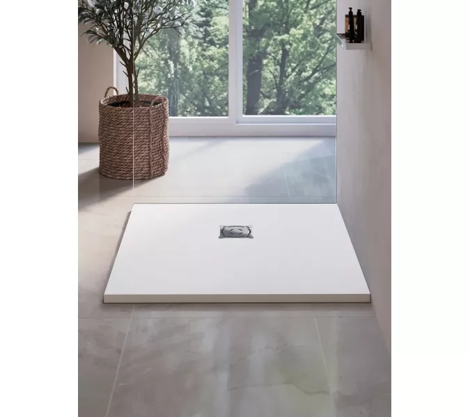 Душевой поддон квадратный RGW ST-W Белый, Выбрать цвет: Белый, Выбрать размер: 800x800, изображение 11