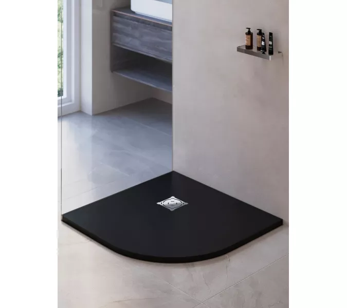 Душевой поддон полукруглый RGW ST/R-G Графит, Выбрать цвет: Графит, Выбрать размер: 1000х1000, изображение 12