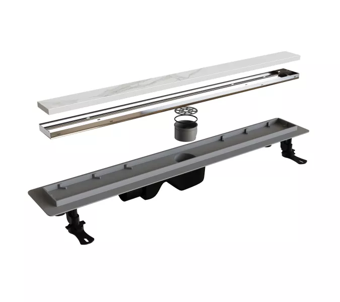 Душевой лоток RGW Drain Leo-21 хром, Выбрать размер: 60, изображение 9