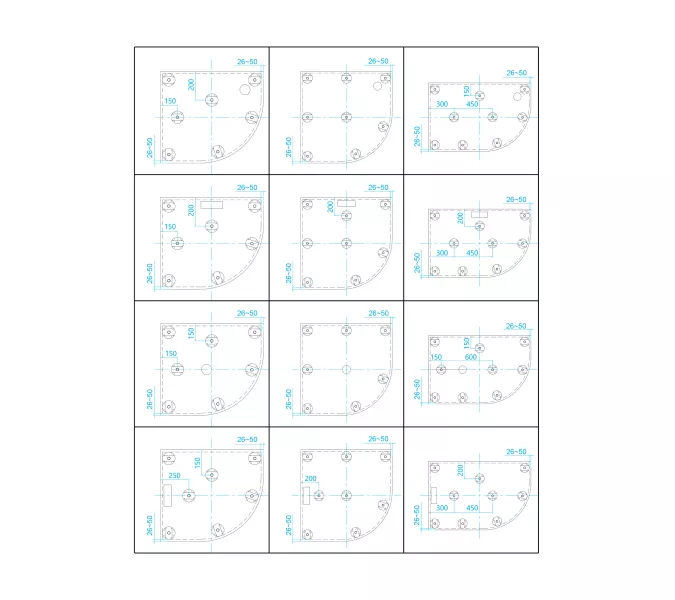 Душевой поддон полукруглый RGW ST/R-G Графит, Выбрать цвет: Графит, Выбрать размер: 1000х1000, изображение 19