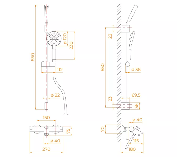 Душевая стойка RGW SP-23, изображение 12