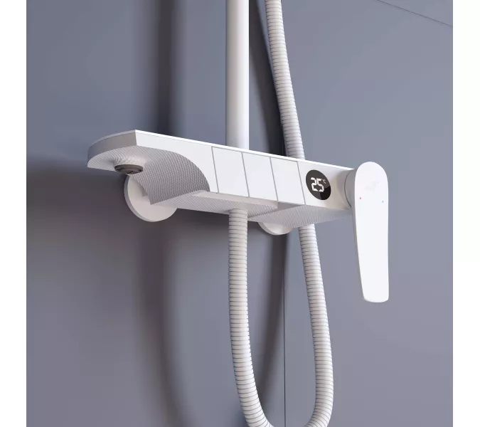 Душевая стойка RGW SP-33W, Выбрать цвет: белый , изображение 4