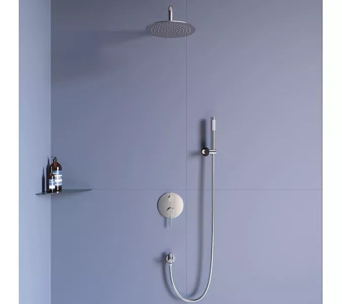 Душевая система встраиваемая RGW SP-52, Выбрать цвет: Хром, изображение 2