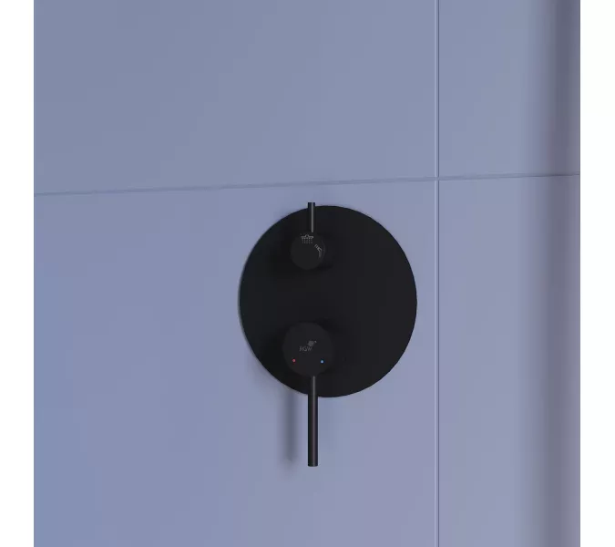 Душевая система встраиваемая RGW SP-52B, Выбрать цвет: Черный, изображение 8