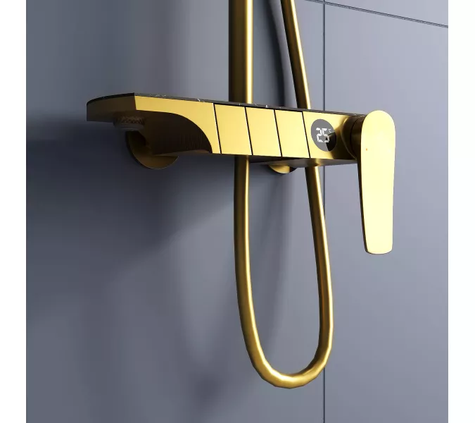 Душевая стойка RGW SP-33G, Выбрать цвет: Золото, изображение 11