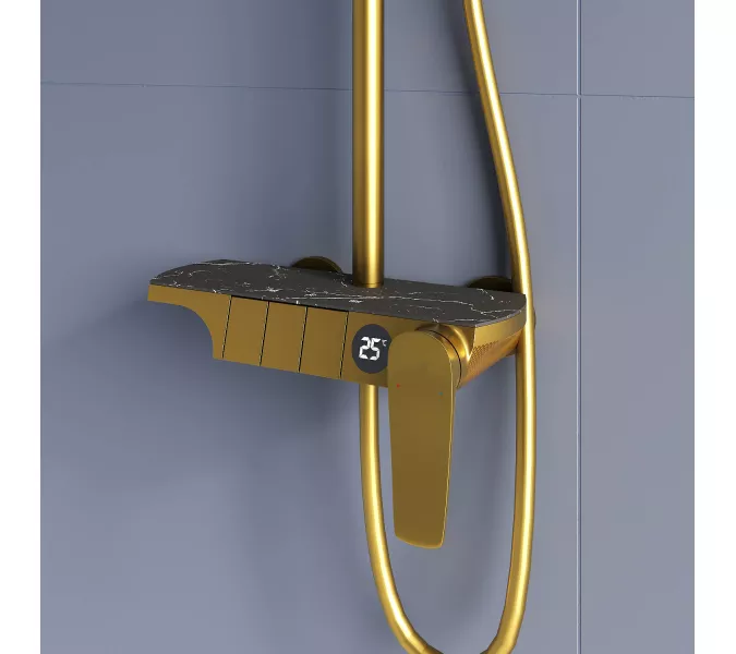 Душевая стойка RGW SP-33G, Выбрать цвет: Золото, изображение 7