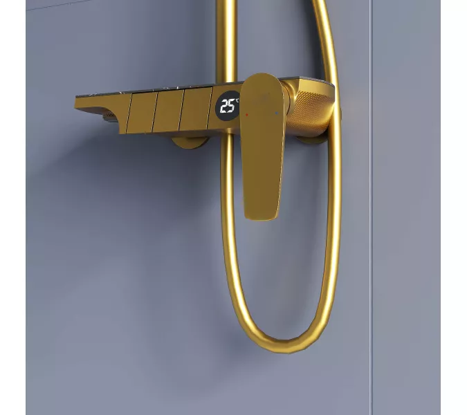 Душевая стойка RGW SP-33G, Выбрать цвет: Золото, изображение 5