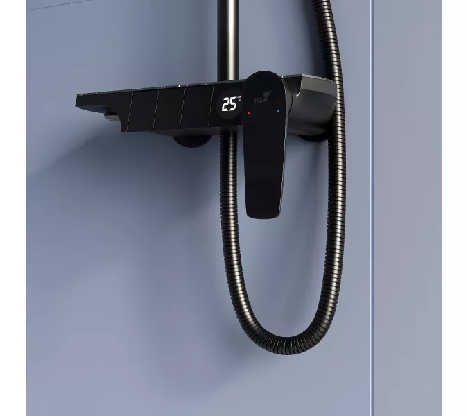 Душевая стойка RGW SP-33B, Выбрать цвет: Черный, изображение 9