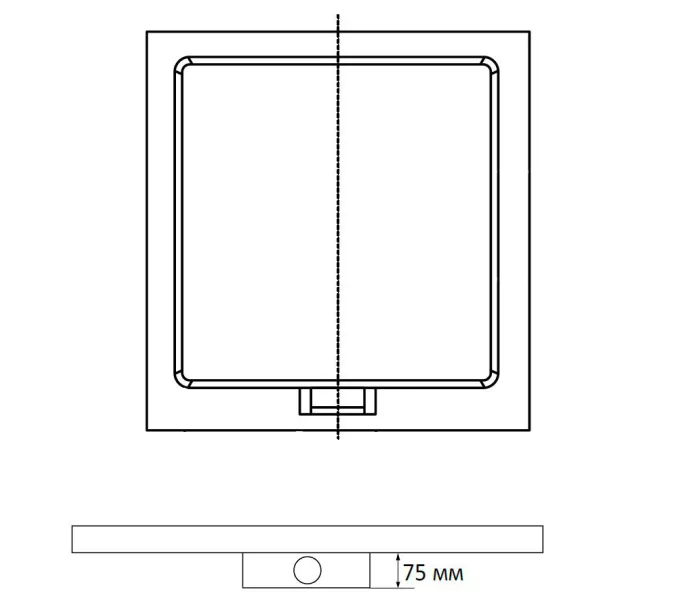 Душевой поддон квадратный RGW STA-01W Белый, Выбрать цвет: Белый, Выбрать размер: 900x900, изображение 4