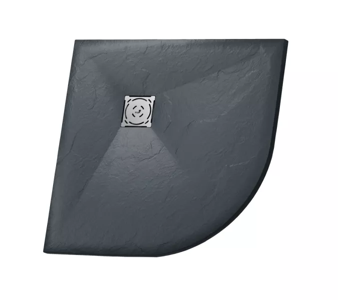 Душевой поддон полукруглый RGW ST/R-G Графит, Выбрать цвет: Графит, Выбрать размер: 1000х1000, изображение 15