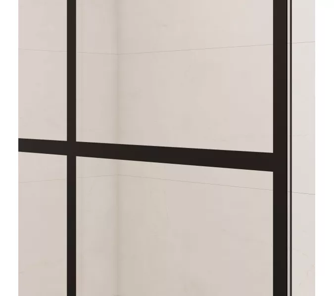 Перегородка для душа RGW WA-111B, Цвет стекла: прозрачное, Цвет профиля: Черный, Выбрать размер: 80, изображение 4