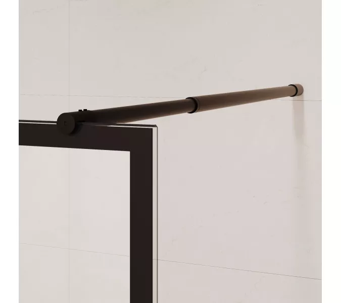 Перегородка для душа RGW WA-111B, Цвет стекла: прозрачное, Цвет профиля: Черный, Выбрать размер: 80, изображение 5