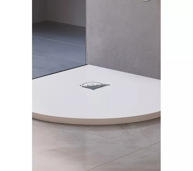 Душевой поддон полукруглый RGW ST/R-W Белый, Выбрать цвет: Белый, Выбрать размер: 900х900, изображение 12