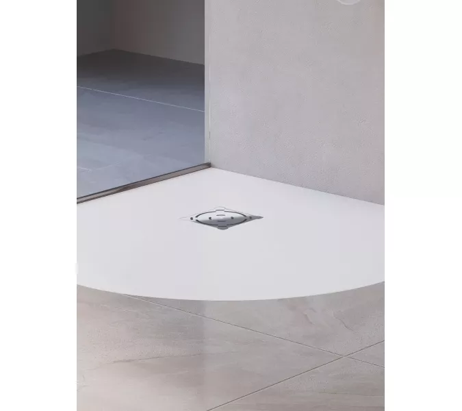 Душевой поддон полукруглый RGW ST/R-W Белый, Выбрать цвет: Белый, Выбрать размер: 900х900, изображение 13