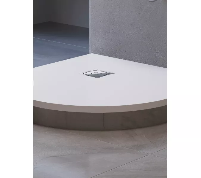 Душевой поддон полукруглый RGW ST/R-W Белый, Выбрать цвет: Белый, Выбрать размер: 900х900, изображение 14