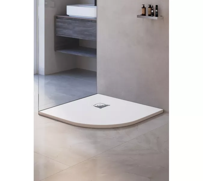 Душевой поддон полукруглый RGW ST/R-W Белый, Выбрать цвет: Белый, Выбрать размер: 900х900, изображение 16