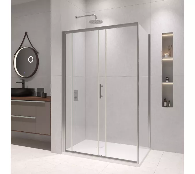 Душевой уголок  RGW PA-145, Цвет стекла: прозрачное, Цвет профиля (вариация): Хром, Выбрать размер: 900x1200, изображение 4