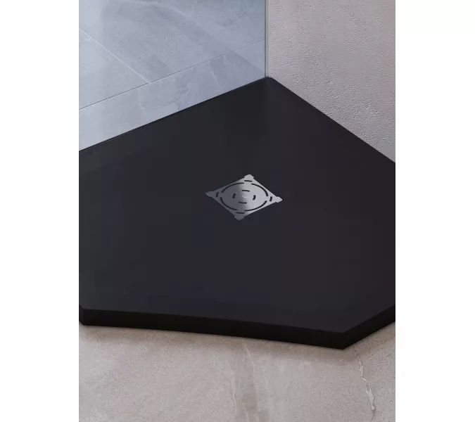 Душевой поддон трапеция RGW ST/T-G Графит, Выбрать цвет: Графит, Выбрать размер: 900x900, изображение 6