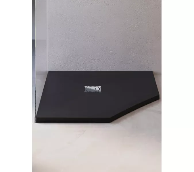 Душевой поддон трапеция RGW ST/T-G Графит, Выбрать цвет: Графит, Выбрать размер: 900x900, изображение 11